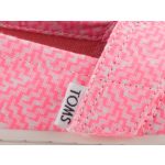 TOMS ALPARGATA CLASSIC PINK NEON rózsaszín balerina cipő
