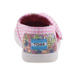 TOMS ALPARGATA rózsa/fehér kockás tépős balerina cipő
