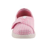 TOMS ALPARGATA rózsa/fehér kockás tépős balerina cipő