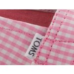 TOMS ALPARGATA rózsa/fehér kockás tépős balerina cipő