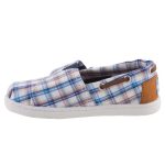 TOMS BIMINI fehér/kék/drapp kockás tépős félcipő