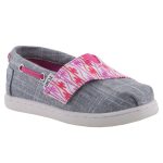 TOMS BIMINI ezüstszürke/málna tépős félcipő