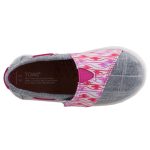 TOMS BIMINI ezüstszürke/málna tépős félcipő