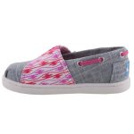 TOMS BIMINI ezüstszürke/málna tépős félcipő