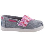 TOMS BIMINI ezüstszürke/málna tépős félcipő