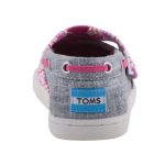 TOMS BIMINI ezüstszürke/málna tépős félcipő