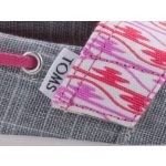 TOMS BIMINI ezüstszürke/málna tépős félcipő