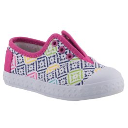 TOMS ZUMA PINK VINTAGE málna/színes mintás GUMIS belebújós cipő   TOMS ZUMA PINK VINTAGE málna/színes mintás GUMIS belebújós cipő