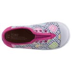 TOMS ZUMA PINK VINTAGE málna/színes mintás GUMIS belebújós cipő