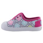 TOMS ZUMA PINK VINTAGE málna/színes mintás GUMIS belebújós cipő