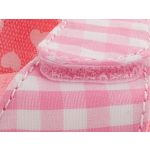 TOMS STRAPPY PINK rózsa/fehér kockás 2 tépős szandál