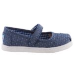 TOMS MARY JANE szürke mintás tépős balerina cipő