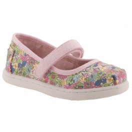 TOMS MARY JANE rózsa virág mintás tépős balerina cipő TOMS MARY JANE rózsa virág mintás tépős balerina cipő