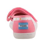 TOMS MARY JANE fehér/rózsa/mintás PÖTTYÖS tépős balerina cipő