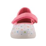 TOMS MARY JANE fehér/rózsa/mintás PÖTTYÖS tépős balerina cipő