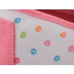 TOMS MARY JANE fehér/rózsa/mintás PÖTTYÖS tépős balerina cipő