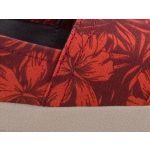 SZÍNHIBÁS TOMS AVALON RED bordó/piros VIRÁGOS belebújós cipő