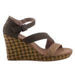TOMS CLARISSA OLIVE csatos olivazöld magas szandál