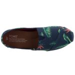 Színhibás TOMS NAVY BIRDS PARADISE kék pálmafás belebújós cipő