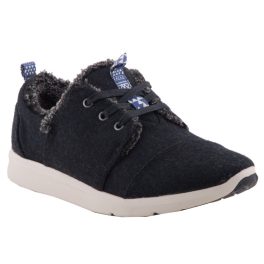 TOMS DEL REY WOOL fekete GYAPJÚ BUNDÁS fűzős félcipő TOMS DEL REY WOOL fekete GYAPJÚ BUNDÁS fűzős félcipő