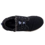 TOMS DEL REY WOOL fekete GYAPJÚ BUNDÁS fűzős félcipő