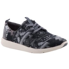 TOMS DEL REY GREY szürke/fekete mintás fűzős félcipő TOMS DEL REY GREY szürke/fekete mintás fűzős félcipő