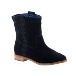 TOMS LAUREL BOOT BLACK fekete női velúr csizma