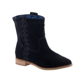 TOMS LAUREL BOOT BLACK fekete női velúr csizma TOMS LAUREL BOOT BLACK fekete női velúr csizma