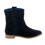 TOMS LAUREL BOOT BLACK fekete női velúr csizma