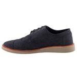 TOMS BROGUE BLACK DENIM fekete farmer fűzős cipő