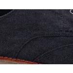 TOMS BROGUE BLACK DENIM fekete farmer fűzős cipő
