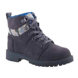 TOMS SUMMIT SUEDE szürke/kék/terep mintás magasszárú fűzős bakancs   TOMS SUMMIT SUEDE szürke/kék/terep mintás magasszárú fűzős bakancs