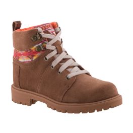 TOMS SUMMIT SUEDE barna/narancs mintás magasszárú fűzős bakancs   TOMS SUMMIT SUEDE barna/narancs mintás magasszárú fűzős bakancs