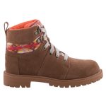 TOMS SUMMIT SUEDE barna/narancs mintás magasszárú fűzős bakancs