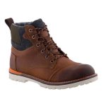 TOMS ASHLAND BROWN LEATHER barna/narancs magasszárú VÍZÁLLÓ bakancs
