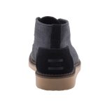 TOMS MATTEO CHUKKA BLACK LEATHER fekete/szürke fűzős magasszárú cipő