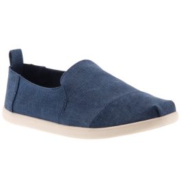 TOMS DECONSTRUCTED farmerkék vászon belebújós cipő TOMS DECONSTRUCTED farmerkék vászon belebújós cipő