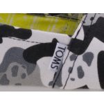 TOMS PANDA CAMO BLACK MULTI balerina cipő