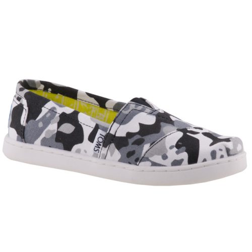 TOMS PANDA CAMO BLACK MULTI balerina cipő