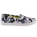 TOMS PANDA CAMO BLACK MULTI balerina cipő