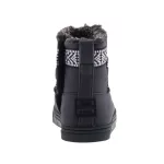 TOMS ALPINE fekete tépőzáras félmagas szőrmés téli bakancs