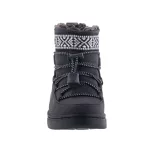 TOMS ALPINE fekete tépőzáras félmagas szőrmés téli bakancs