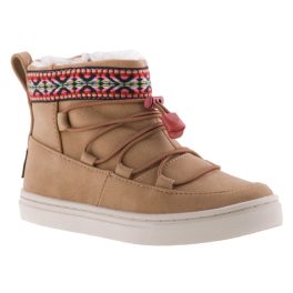 TOMS ALPINE bézs cipzáras/összehúzós félmagas szőrmés téli bakancs   TOMS ALPINE bézs cipzáras/összehúzós félmagas szőrmés téli bakancs