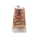 TOMS ALPINE bézs cipzáras/összehúzós félmagas szőrmés téli bakancs