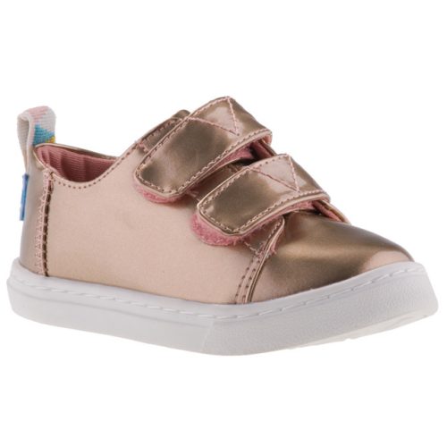 TOMS LENNY SNEAK ROSE GOLD 2 tépős arany/rózsa félcipő