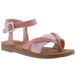 TOMS LEXIE Bloom metallic rózsa/fehér csillogós csatos gyerek szandál   TOMS LEXIE Bloom metallic rózsa/fehér csillogós csatos gyerek szandál