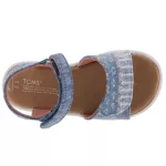 TOMS STRAPPY SANDAL 2 tépőzáras farmerkék/rózsa gyerek szandál
