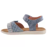 TOMS STRAPPY SANDAL 2 tépőzáras farmerkék/rózsa gyerek szandál
