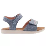 TOMS STRAPPY SANDAL 2 tépőzáras farmerkék/rózsa gyerek szandál