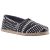 TOMS ALPARGATA fekete/fehér kötött belebújós balerina